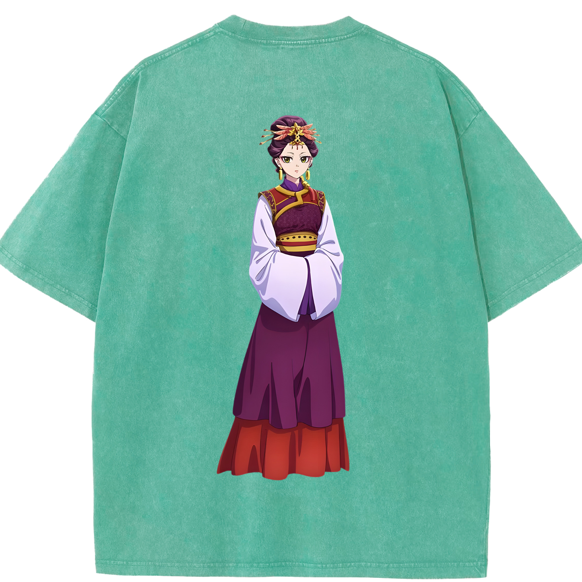 （画像用） 薬屋のひとりごと The Apothecary Diaries 綿100% ヴィンテージ風 半袖Tシャツ（背面プリント）